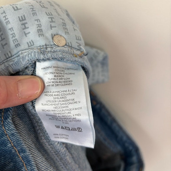 We The Free Piece of Work Denim Midi Skirt Size 27 NWT - Picture 6 of 9